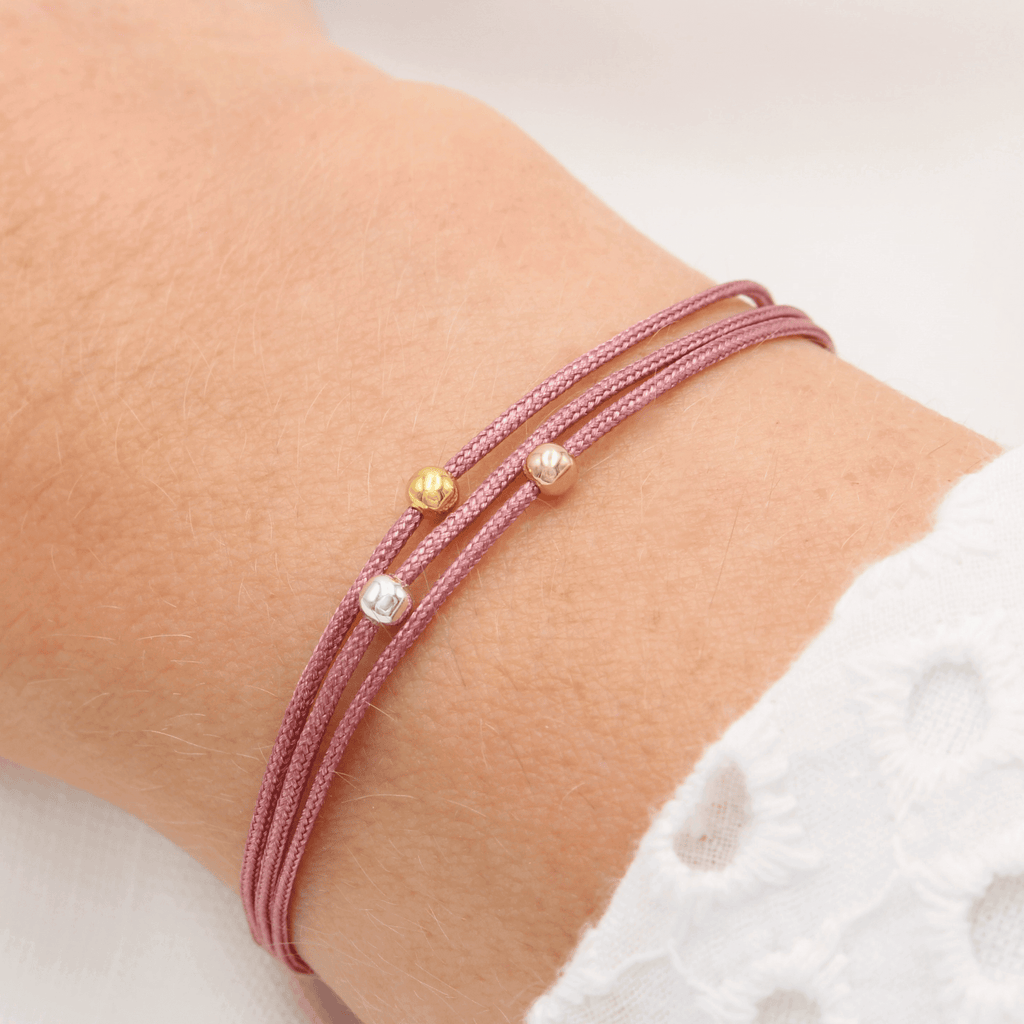 Armband mit 3 Perlen aus unserer 25 Silber Kollektion