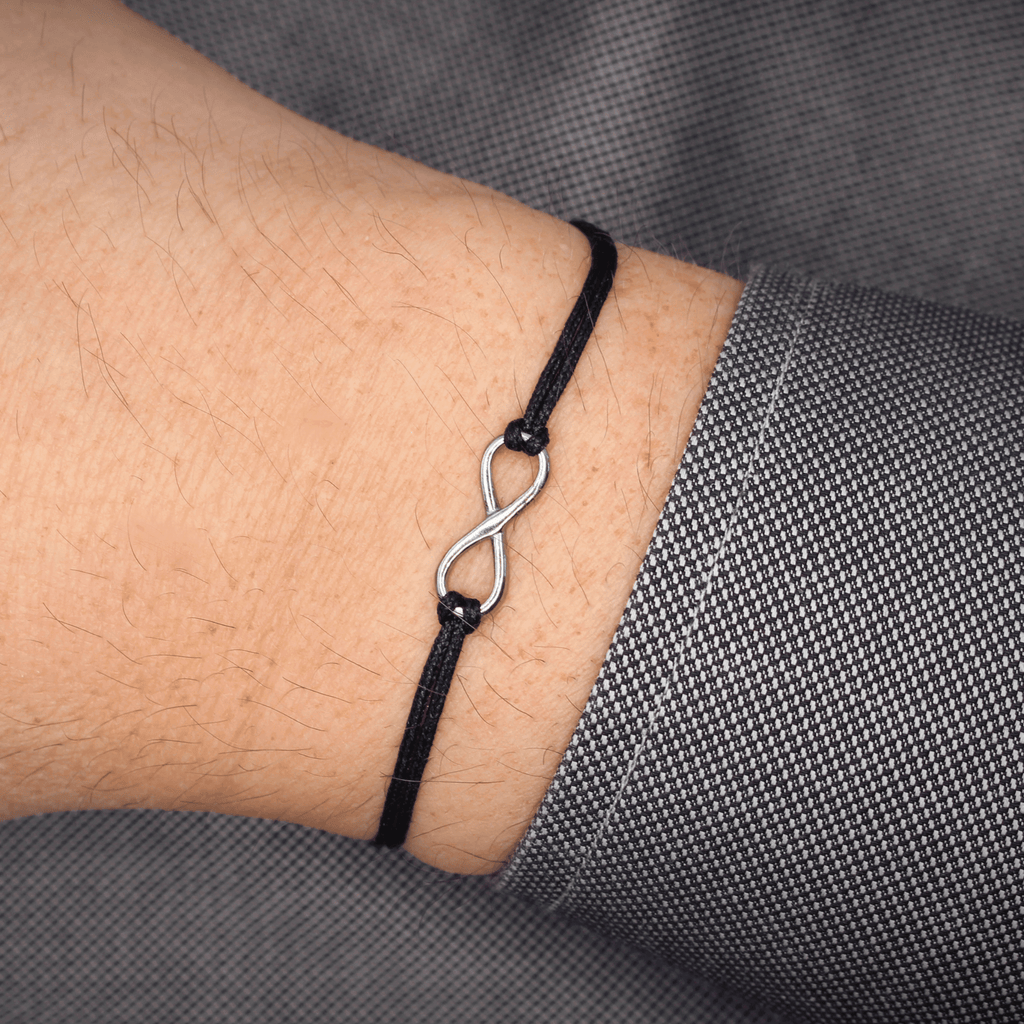 Herrenarmbänder mit 925 Silber Infinity Symbol