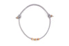 minimalistisches Armband aus Leder mit viereckigen Perlen