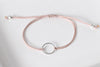 Kreis Armband modern für Damen, minimalistisch und filigran, geometrische Form