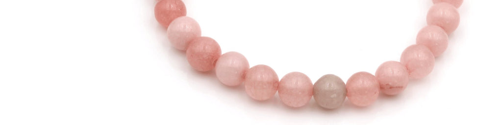 Perlenarmband rosa Armband mit Naturstein Perlen, Schmuck aus Perlen
