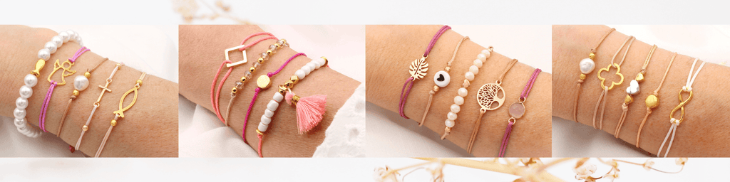 Die gesamte Kollektion an Armbänder und Schmuck von Beautysart Design im Überblick. Alle Leder & Makramee Armbänder, Ketten und Ohrringe im Überblick