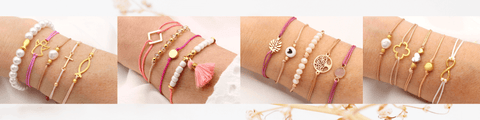 Die gesamte Kollektion an Armbänder und Schmuck von Beautysart Design im Überblick. Alle Leder & Makramee Armbänder, Ketten und Ohrringe im Überblick