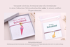 Karte mit Armband verpackt in einer Schmuckschachtel oder weißen Organzabeutel als Beispieldarstellung