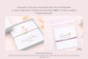 Geburtstagskarte mit Armband verpackt in einer Schmuckschachtel oder weißen Organzabeutel als Beispieldarstellung