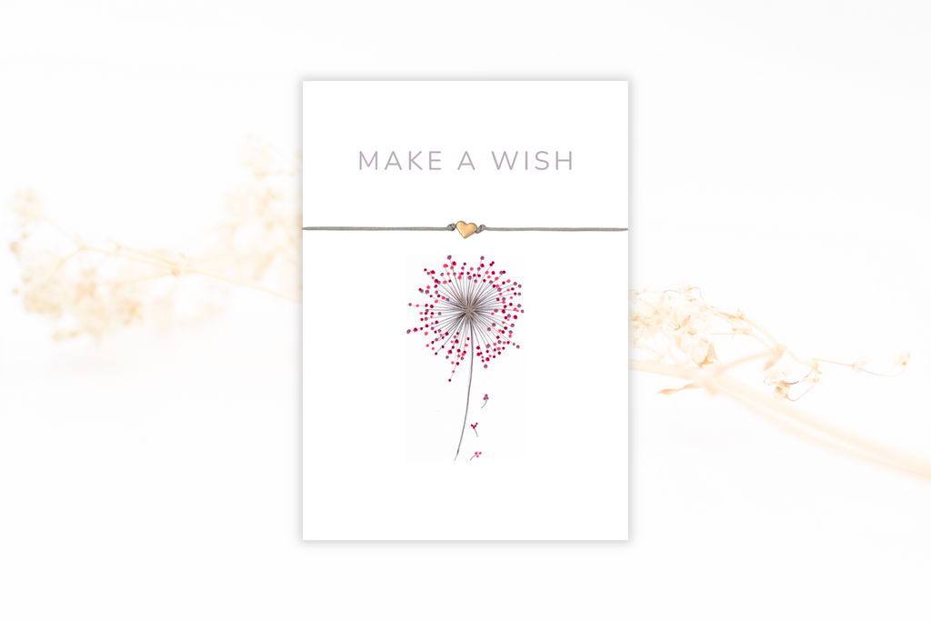 Make a Wish Karte mit Armband
