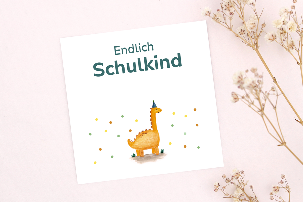 Endlich Schulkind Karte für dein Armband von Beautysart Design