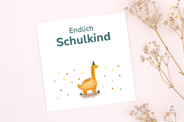 Endlich Schulkind Karte für dein Armband von Beautysart Design