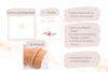 Kartengröße und Schmuckschachtel Maße für das Blumenkind Armband