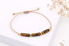 Tigerauge-armband-tube in gold braun als Makramee Armband für Damen