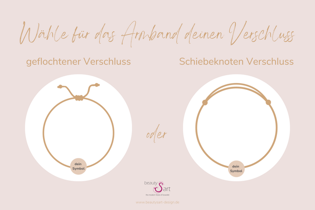 Auswahl für die Veschluss Art des Makramee Armbands