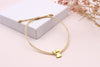 Filigranes Makramee Armband mit Schutzengel Anhänger in goldfarben