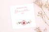 Kleine quadratische Karte für das Blumenmädchen zur Hochzeit zu fragen: Möchtest du unser Blumenmädchen sein?