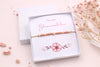 Kleine Geschenkidee für das Blumenmädchen, Armband mit Karte in Schmuckbox