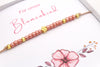 Details des Blumenarmband und Karte für dein Blumenmädchen zu fragen