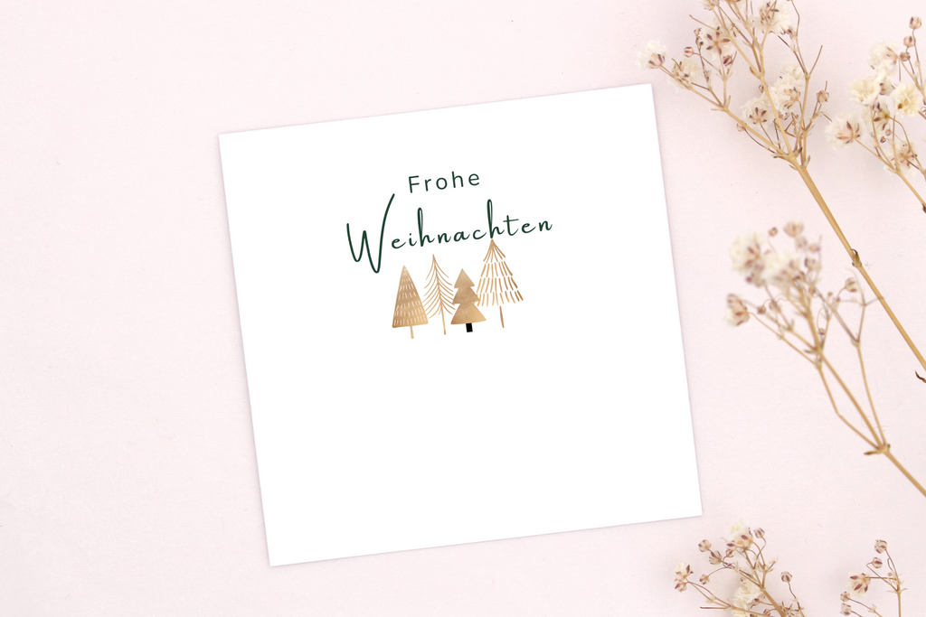 Weihnachtskarte für ein Armband besonders hübsch zu verpacken