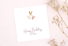 Geburtstags Grußkarte für dein Armband als kleine besondere Geschenkidee mit der Aufschrift: Happy Birthday to you