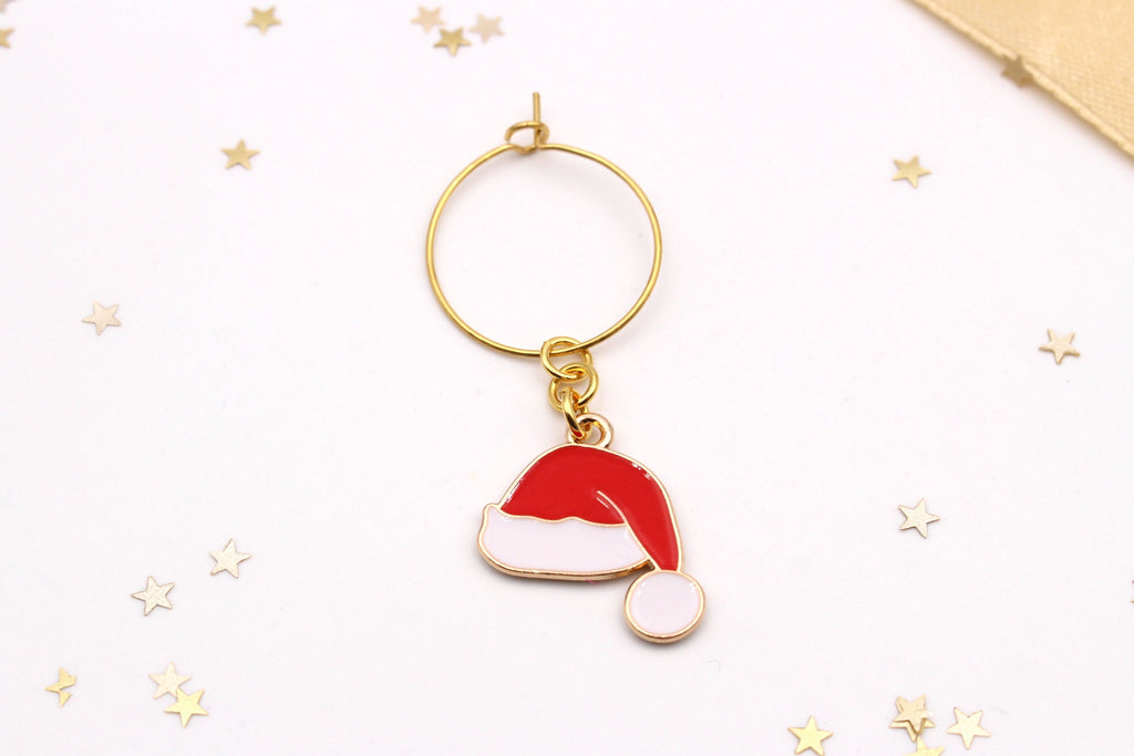 Markierer für Sektgläser im weihnachtlichen Design