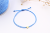 Brautschmuck, Braut Armband in blau mit Herz als moderne alternative zum klassischen Strumpfband