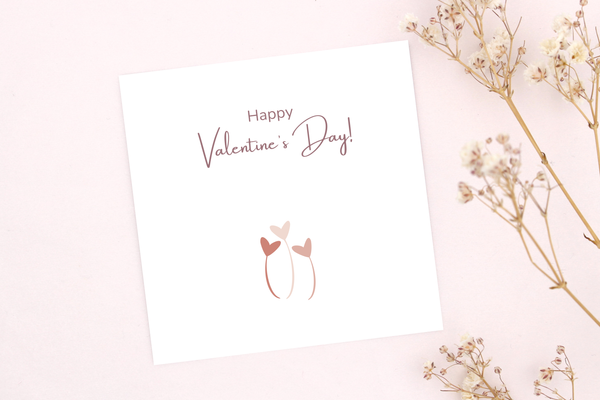 Karte mit Valentinstags Grüßen als kleine individuelle Geschenkverpackung für dein Armband 