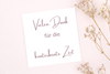 Vielen Dank für die kunterbunte Zeit Karte, als Abschiedsgeschenk mit einem Armband oder Schmucksck von Beautysart Design