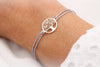 graues Makramee Armband Lebensbaum 925 Silber