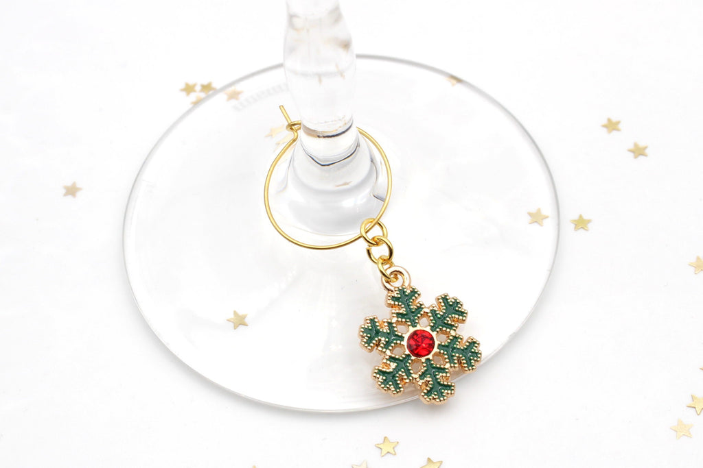 Glasmarkierer für Weihnachten an dein Sektglas