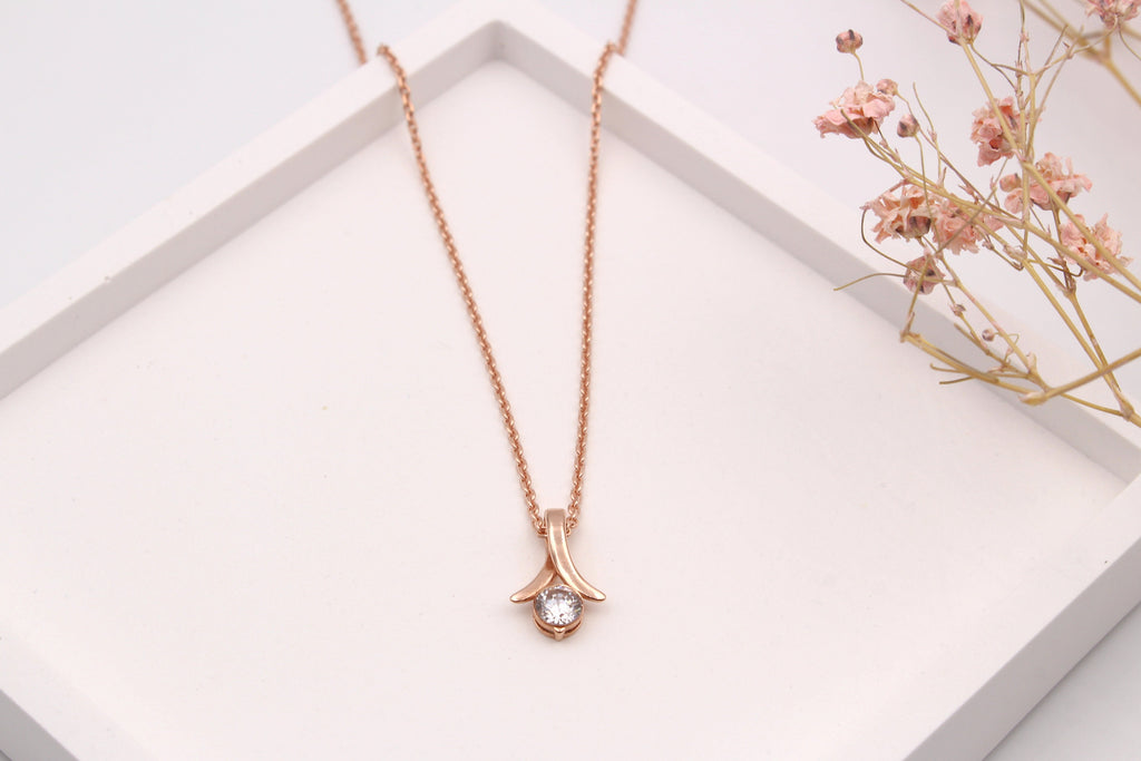 Kette als Mutter Tochter Schmuck rosegold