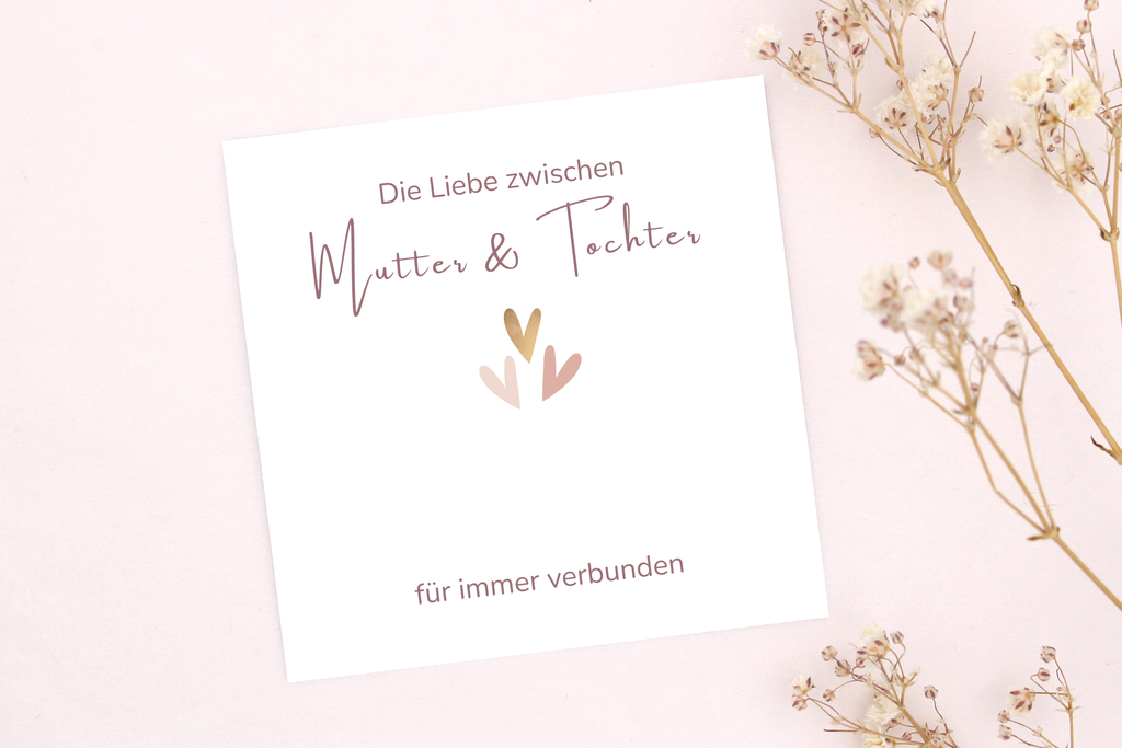 Mutter Tochter Karte als besondere Geschenkidee zu deinem Armband