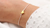 Video Makramee Armband in ivory mit Herz gold