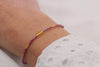 Video Makramee Armband mit Miyuki Perlen in Burgund Gold