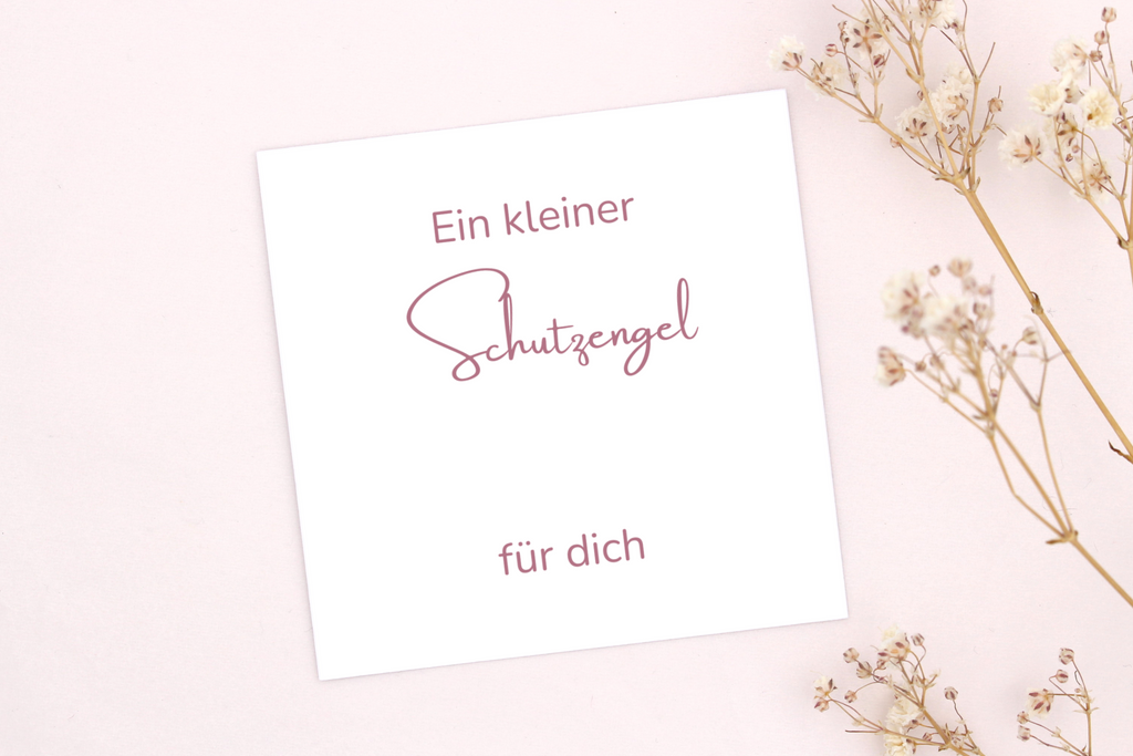 Schutzengel Karte für ein Armband deiner Wahl hübsch zu verpacken und verschenken