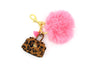 Taschenschmuck pink im Leo der Tiger Design