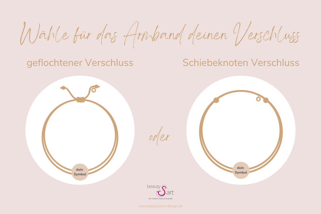 Auswahl des Verschlusses für das Monastera Armband aus 925 Silber und Makramee