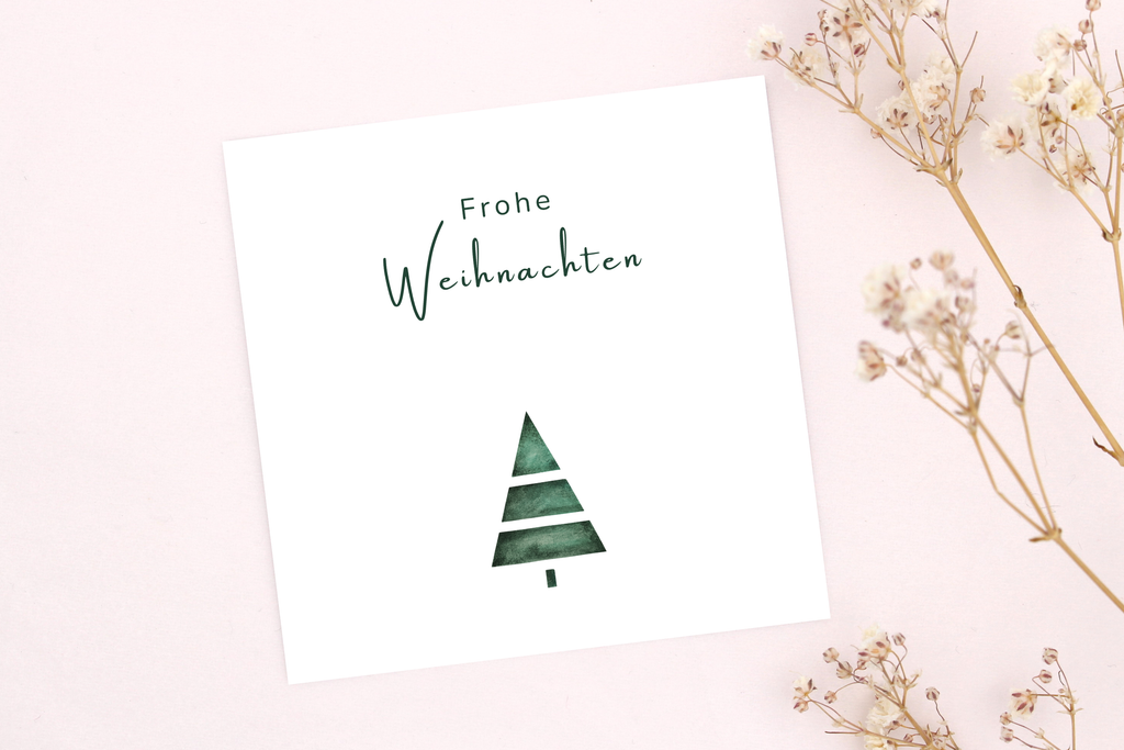 Weihnachtskarte für dein neues Armband als kleines Weihnachtsgeschenk zu Weihnachten.