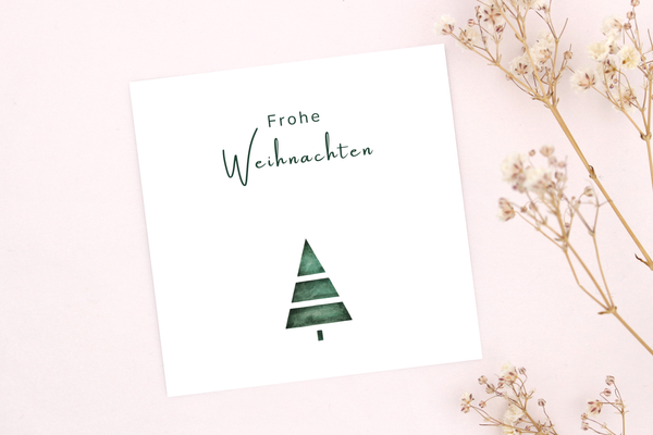 Weihnachtskarte für dein neues Armband als kleines Weihnachtsgeschenk zu Weihnachten.