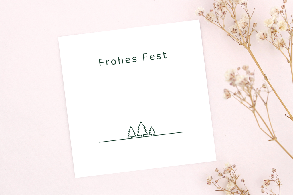 kleine Weihnachtskarte für dein Armband oder Schmuckstück als passendes Geschenk zu Weihnachten