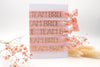 5tlg. Team Bride elastisches Armband Set rosa goldfarben auf weißer Karte