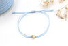 Brautschmuck, Braut Armband in blau mit Herz als moderne alternative zum klassischen Strumpfband