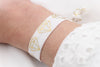 elastisches Armband Trauzeugin weiß mit gold