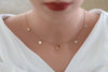 minimalistische Edelstahl Halskette rosegold mit Plättchen