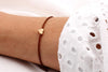 Lederarmband 1mm Herz Farbe rosegold silber oder gold, Armband Damen braun, Freundschaftsarmband, filigran
