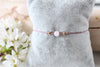 filigranes Makramee Armband mit Perle Jade hell rosa