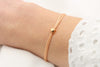 Makramee Armband Stern rosegoldfarben und verstellbarem Verschluss, Sternenkind